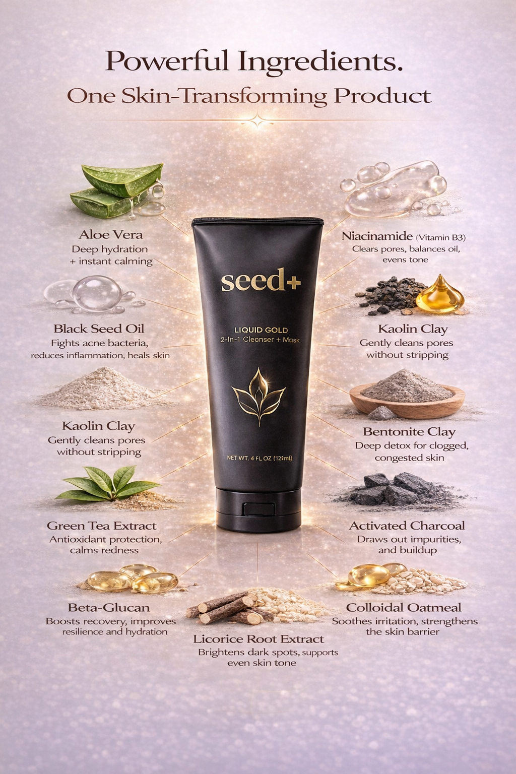 Liquid Gold - 2-in-1 Cleanser + Mask
